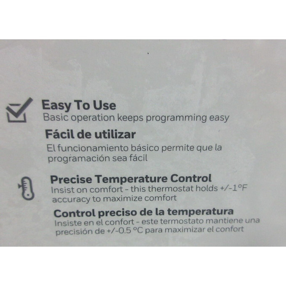 Honeywell Home RTH111B Non-Programmable Thermostat with Owner's Manual SEALED - Picture 5 of 6